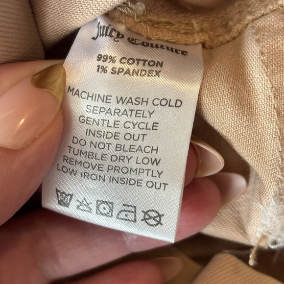 Juicy Couture Denim Mini Cargo Skirt w/Belt Nomad Brown Women’s 30 (12) NWT - Picture 8 of 9